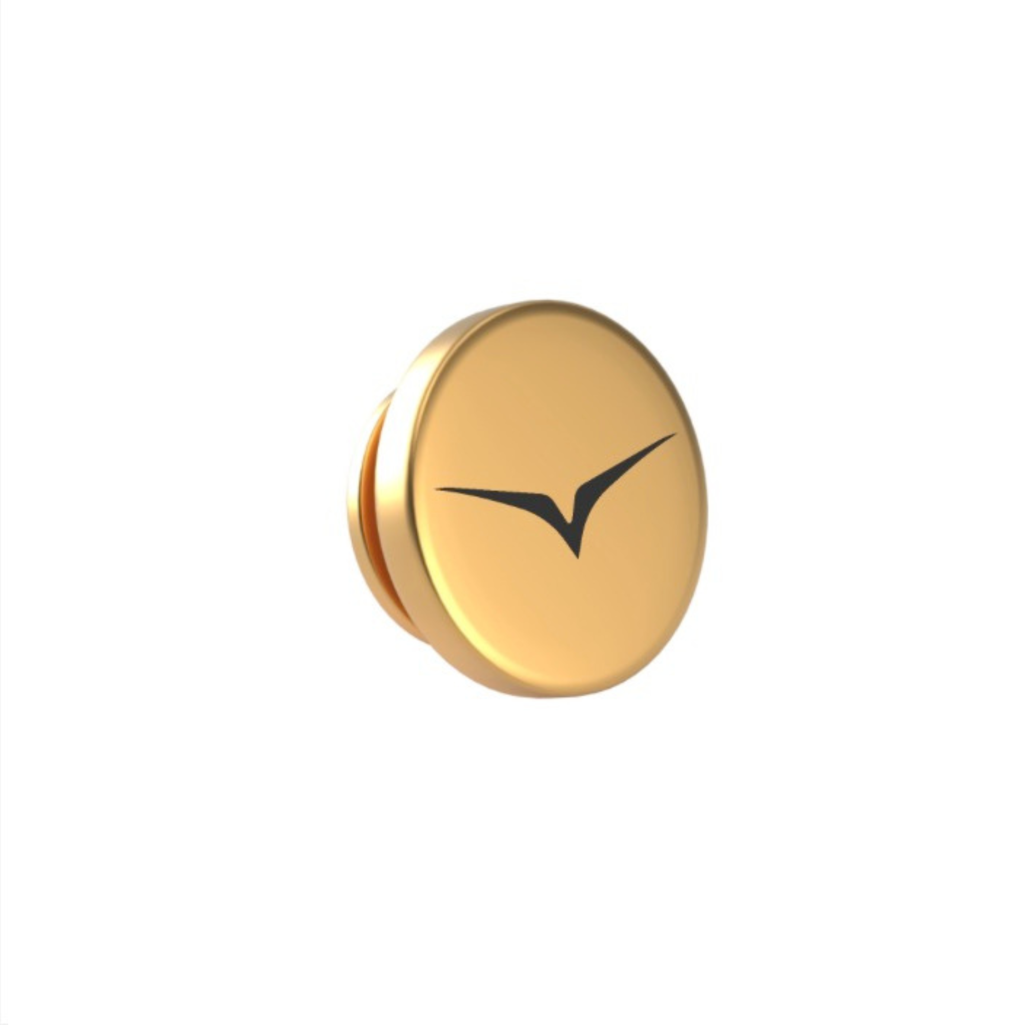 Custom Logo Engraved Round Lapel Pin