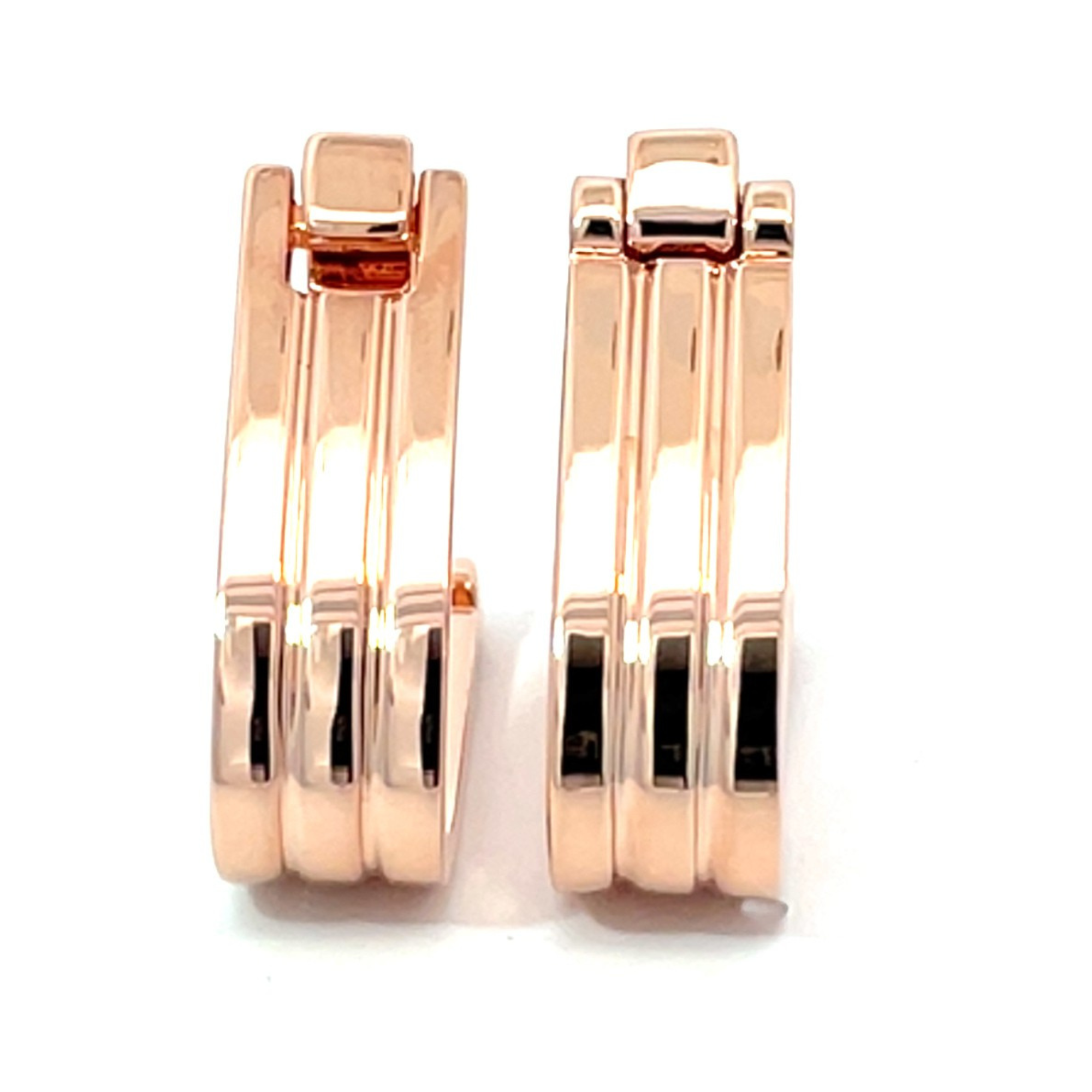 Wrap Around Rose Gold Groove Cufflinks