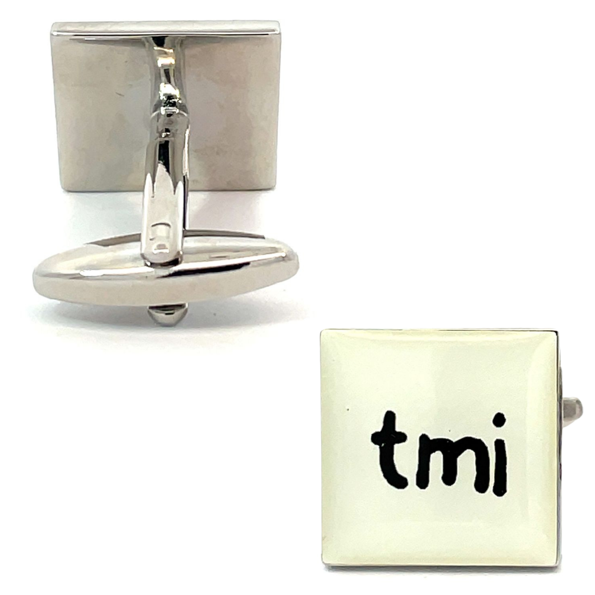 Text Speak Cufflinks: tmi