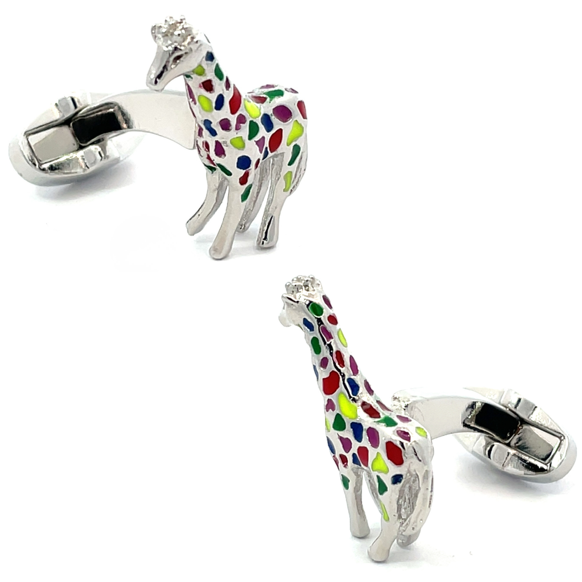 Multi Coloured Giraffe Cufflinks