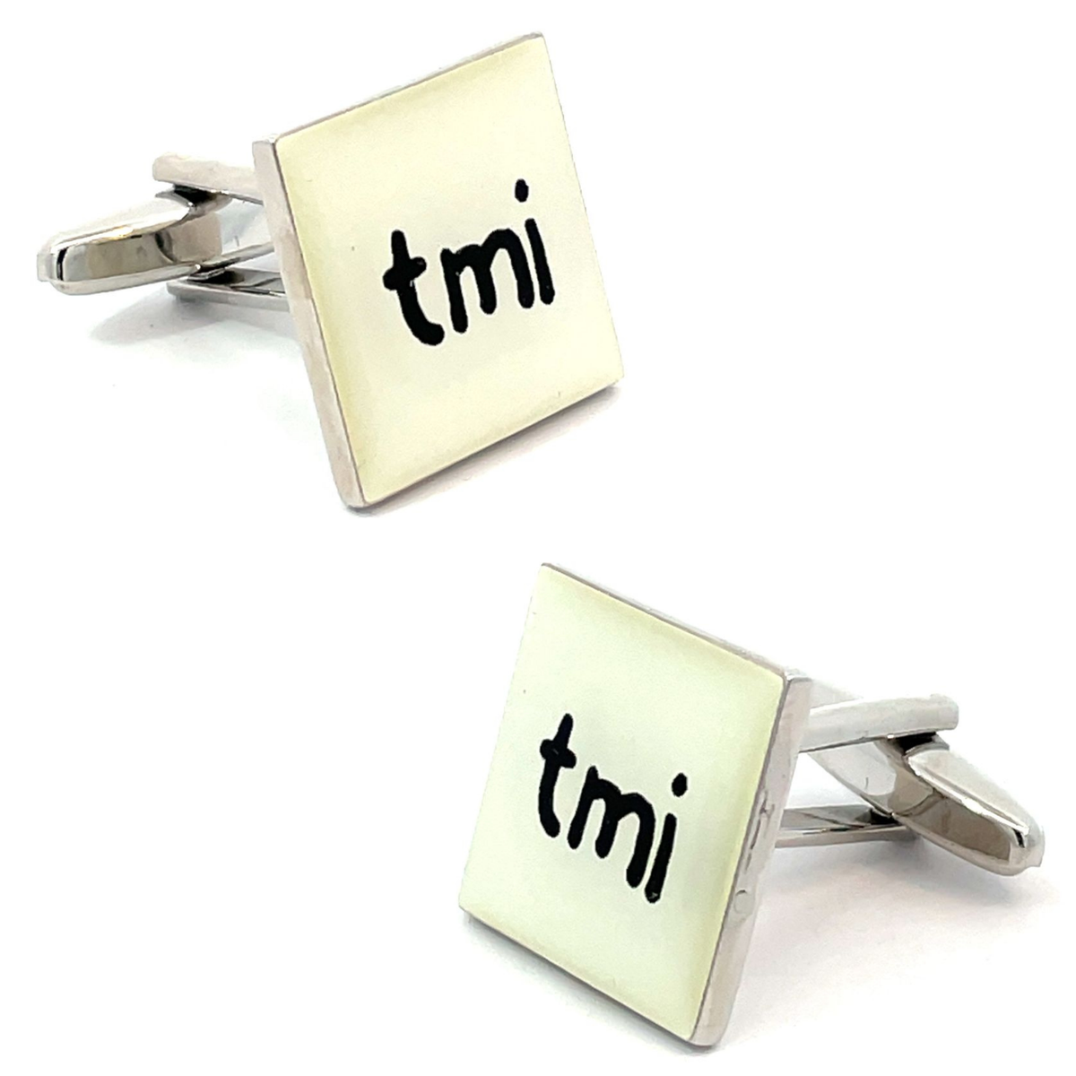 Text Speak Cufflinks: tmi