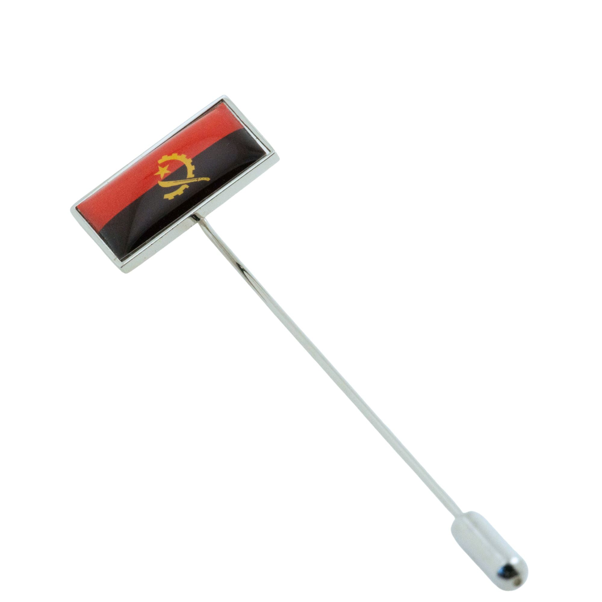 Flag of Angola Stick Pin Lapel Pin Clinks