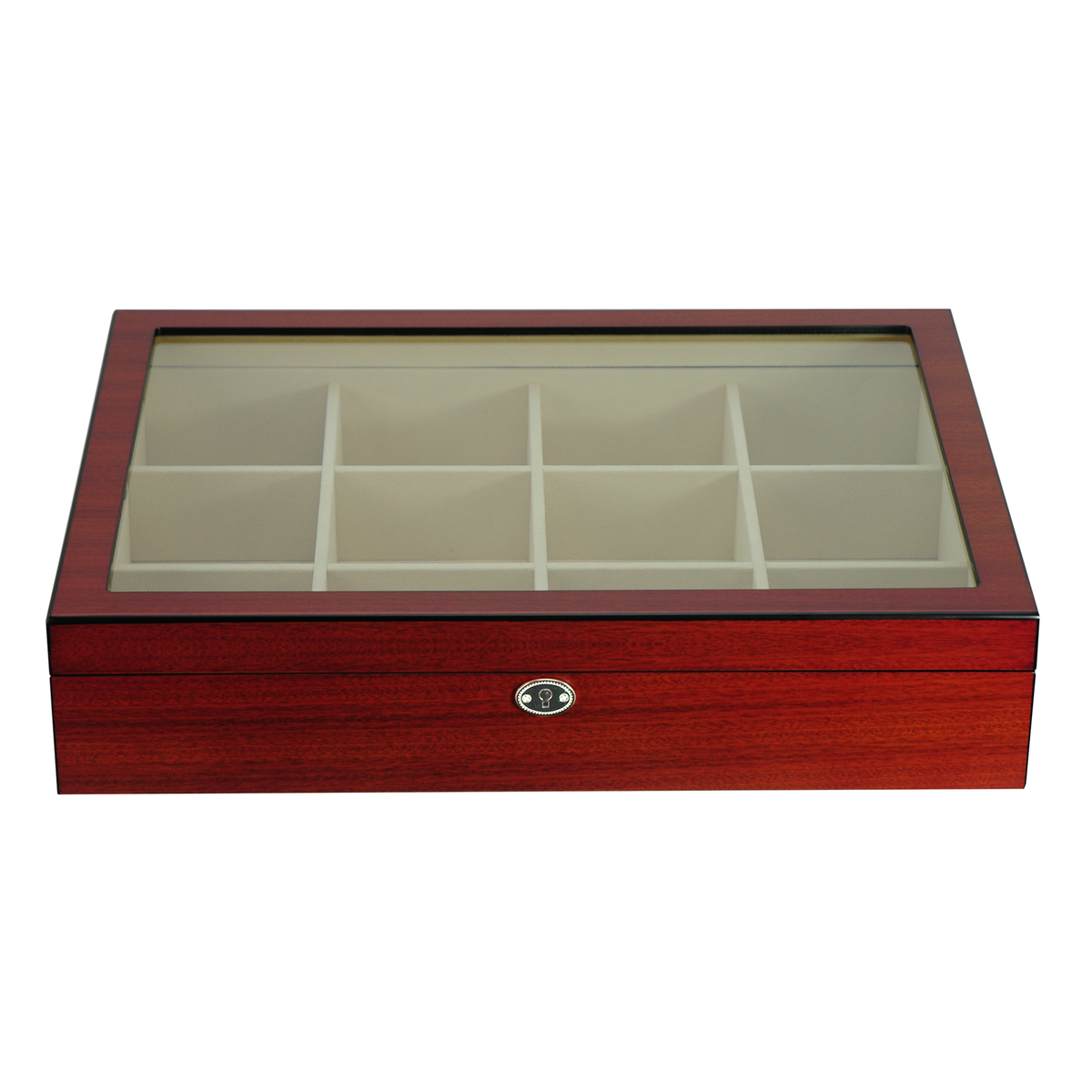 Cherry Wooden Tie Box for 12