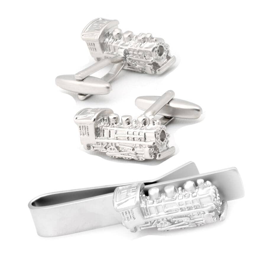 Train Cufflinks & Tie Bar Set Gift Set Clinks Australia Default