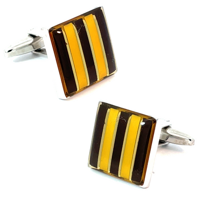 Colour Hawthorne Hawks AFL Cufflinks