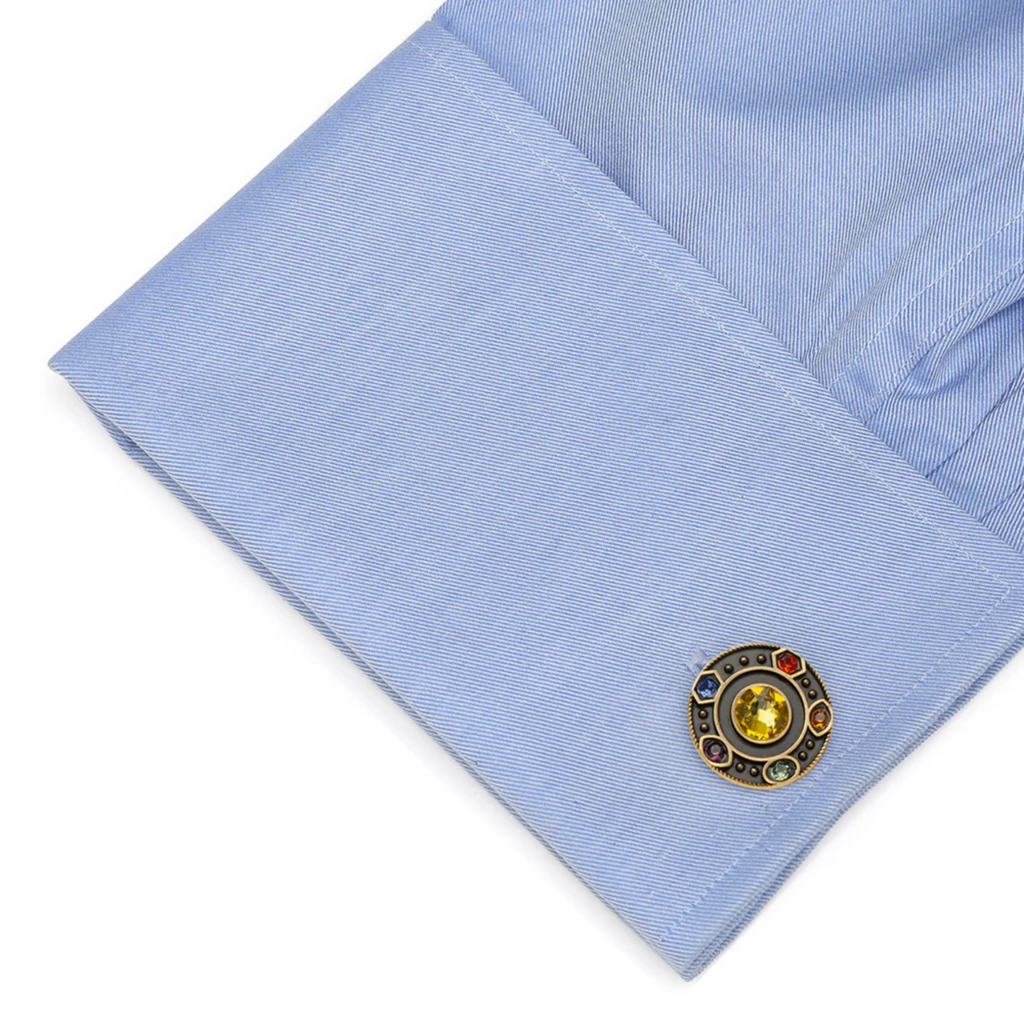 Marvel Avengers Infinity Stones Antique Gold Cufflinks