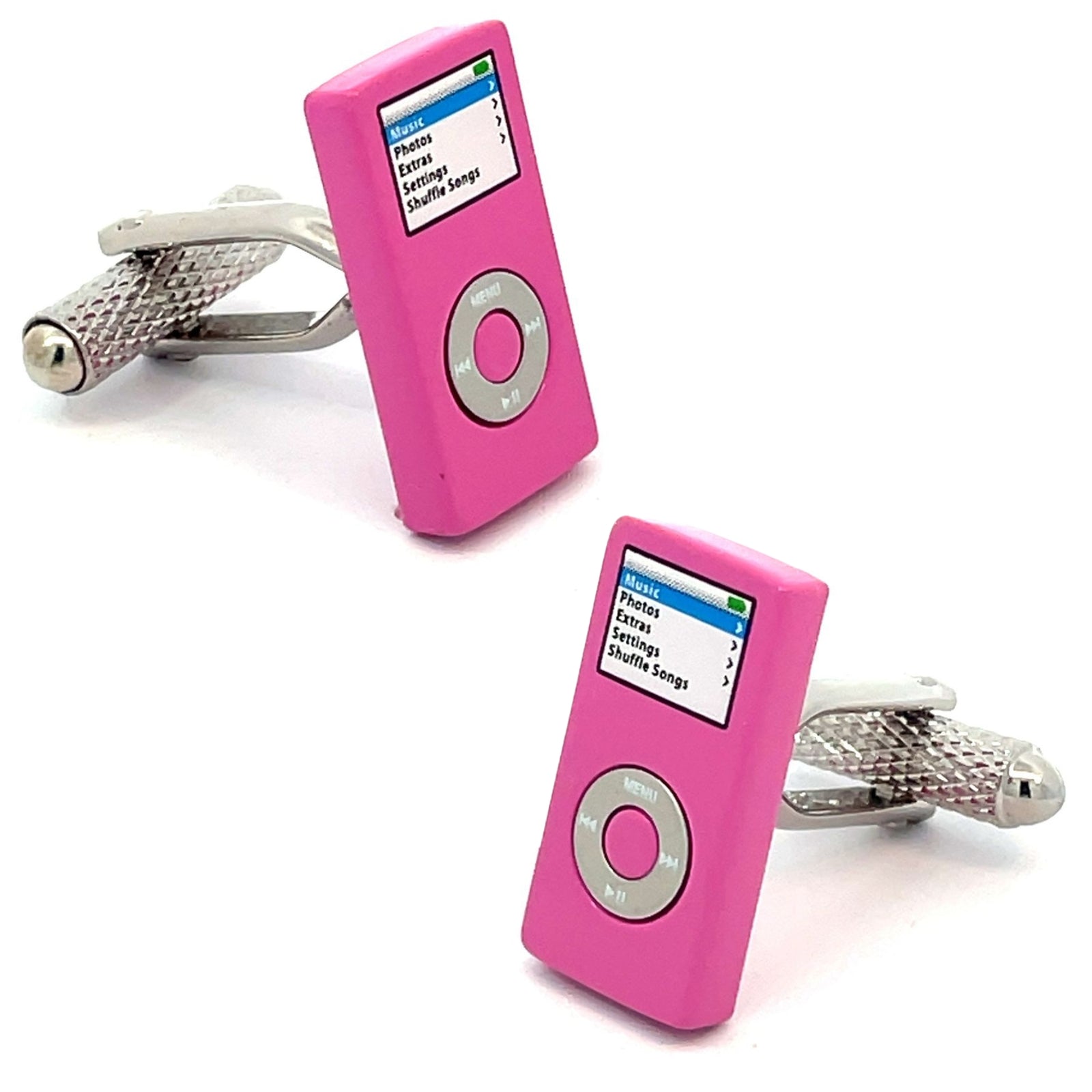 MP3 iPod Player Pink Cufflinks