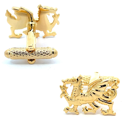 The Golden Dragon Passant Cufflinks