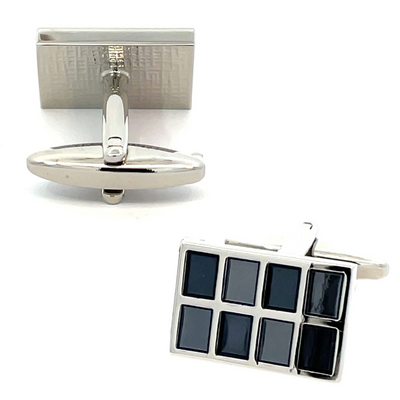 Panels of Black Cufflinks