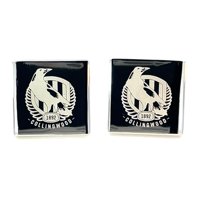 Silver Collingwood FC AFL Cufflinks
