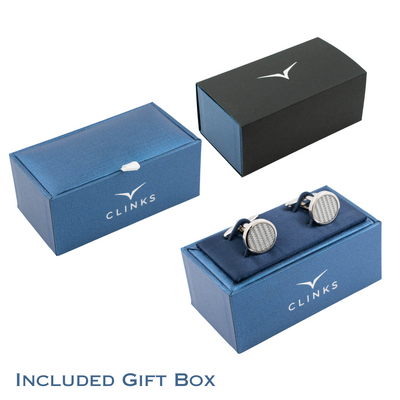 Elegant Engraved Initials Cufflinks in Rose Gold