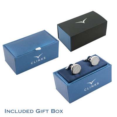 Initials Engraved Cufflinks in Silver
