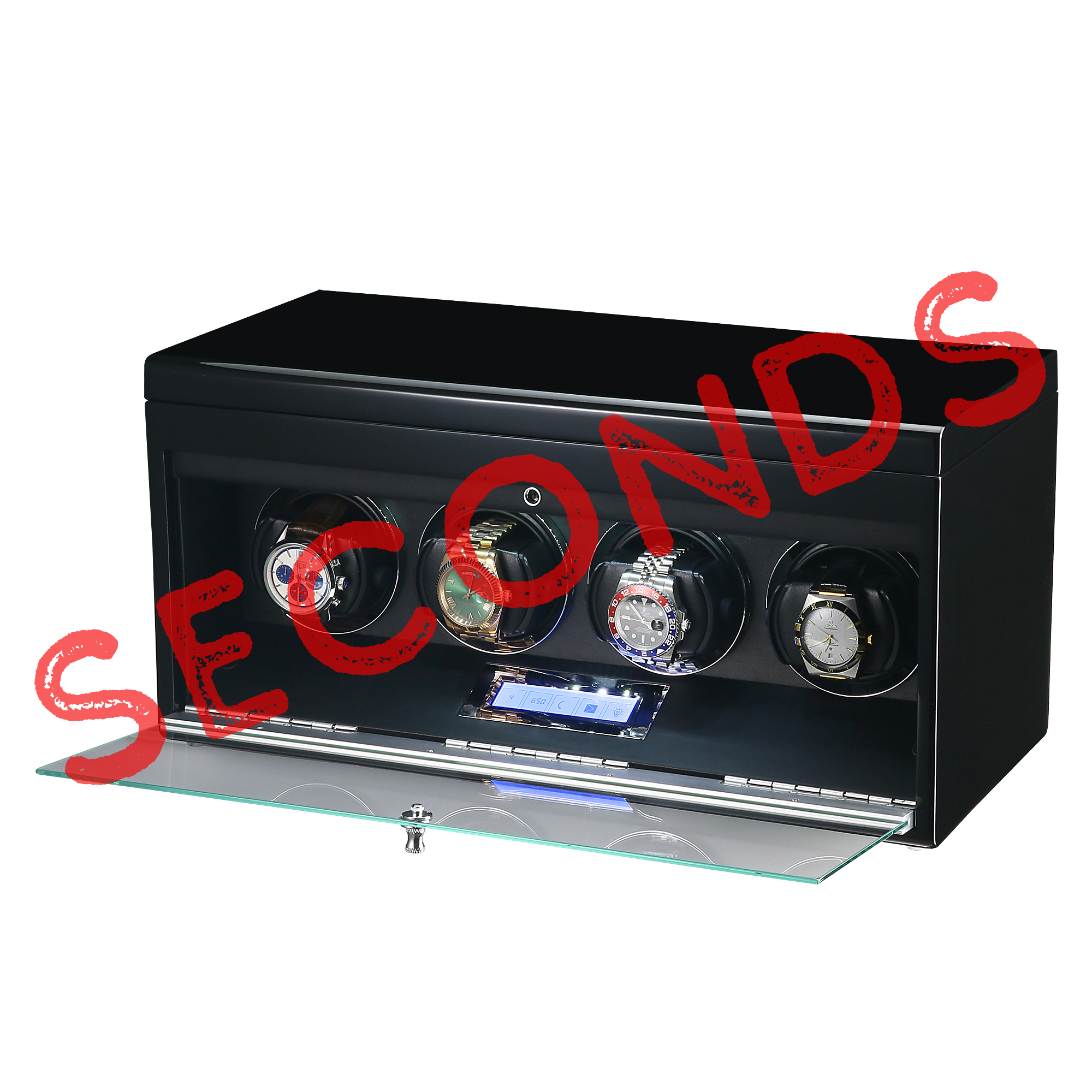 Seconds - Vancouver Watch Winder for 4 Black