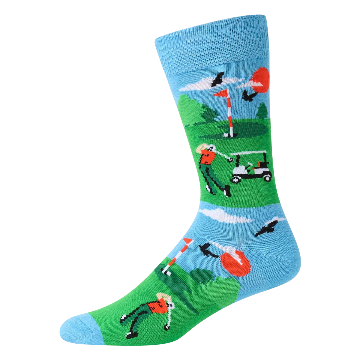 Mens Born To Bogey Bamboo Sock