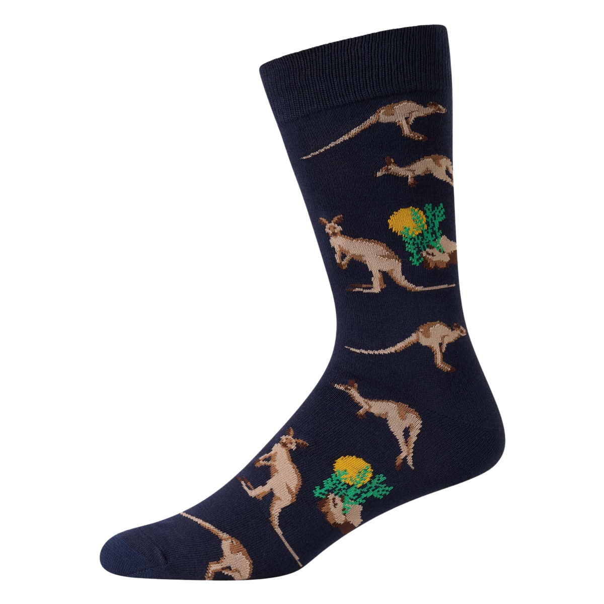 Mens Outback Roo Crew Bamboo Sock