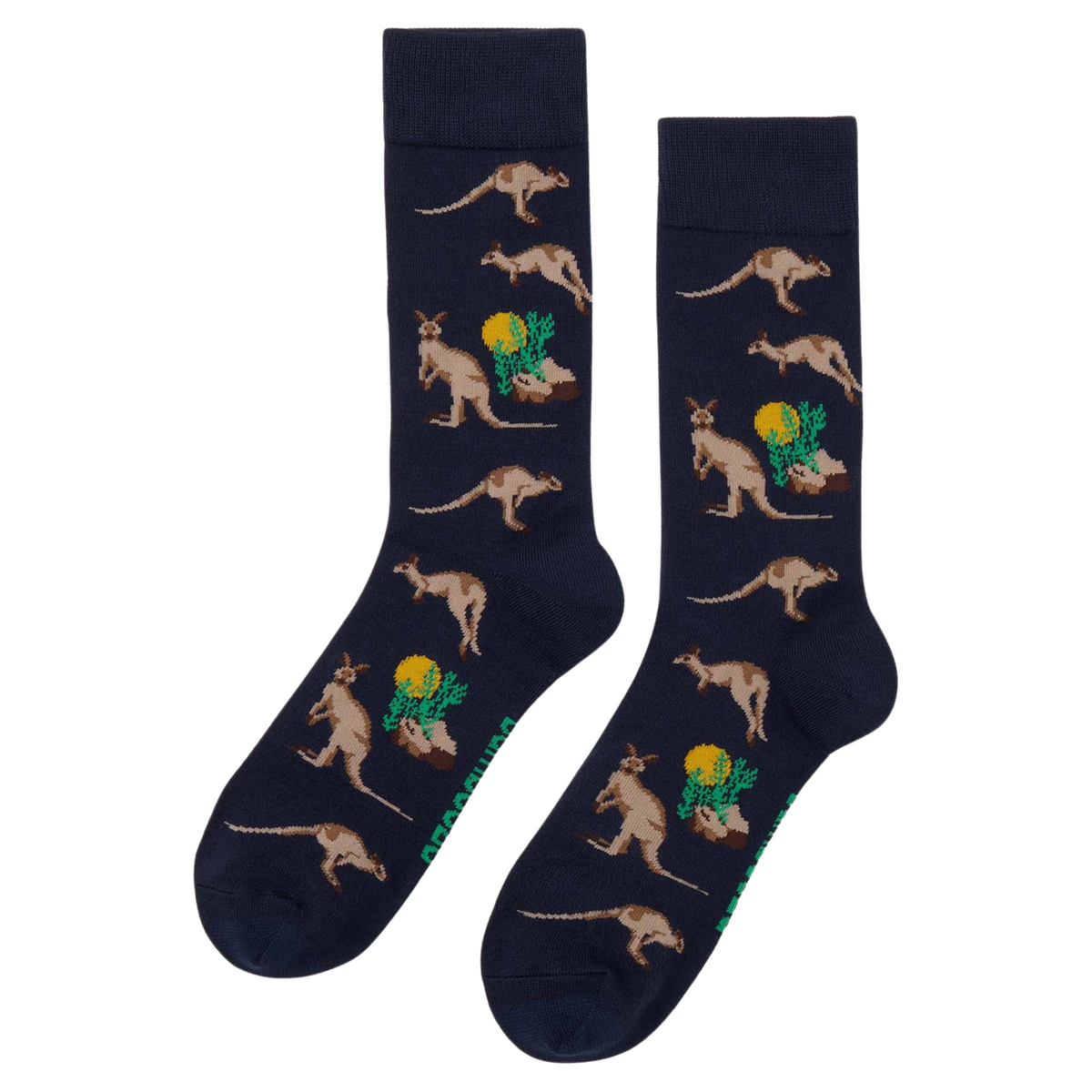 Mens Outback Roo Crew Bamboo Sock