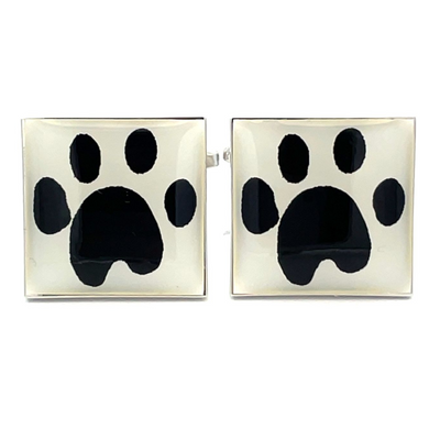 Paw Print Cat Cufflinks