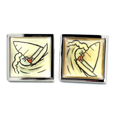 Sailing Cartoon Cufflinks
