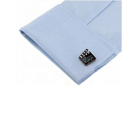 Hollywood Clapper Board Movie Gunmetal Cufflinks