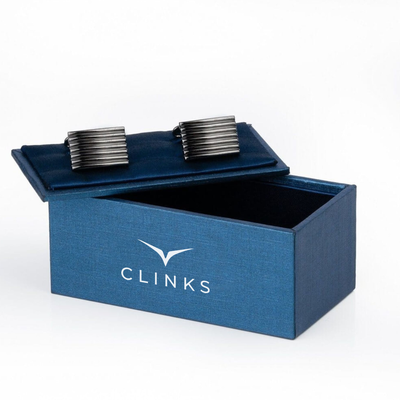 Gunmetal Lines Cufflinks