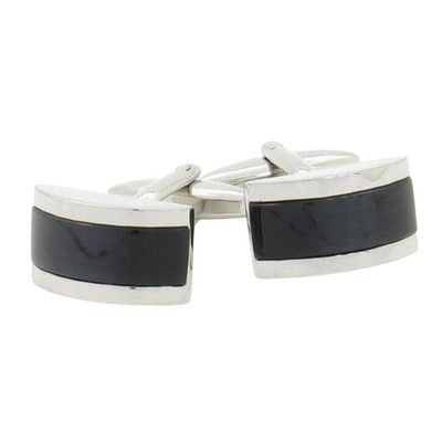 Midnight Black Cateye Cufflinks