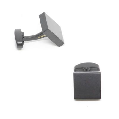 Matte Black Square Cufflinks