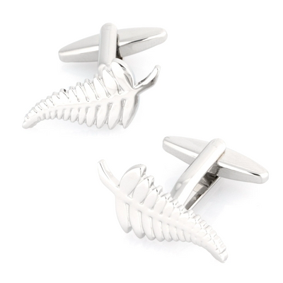 New Zealand Silver Fern Cufflinks