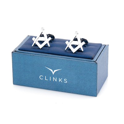 Freemason Masonic Silver Cufflinks