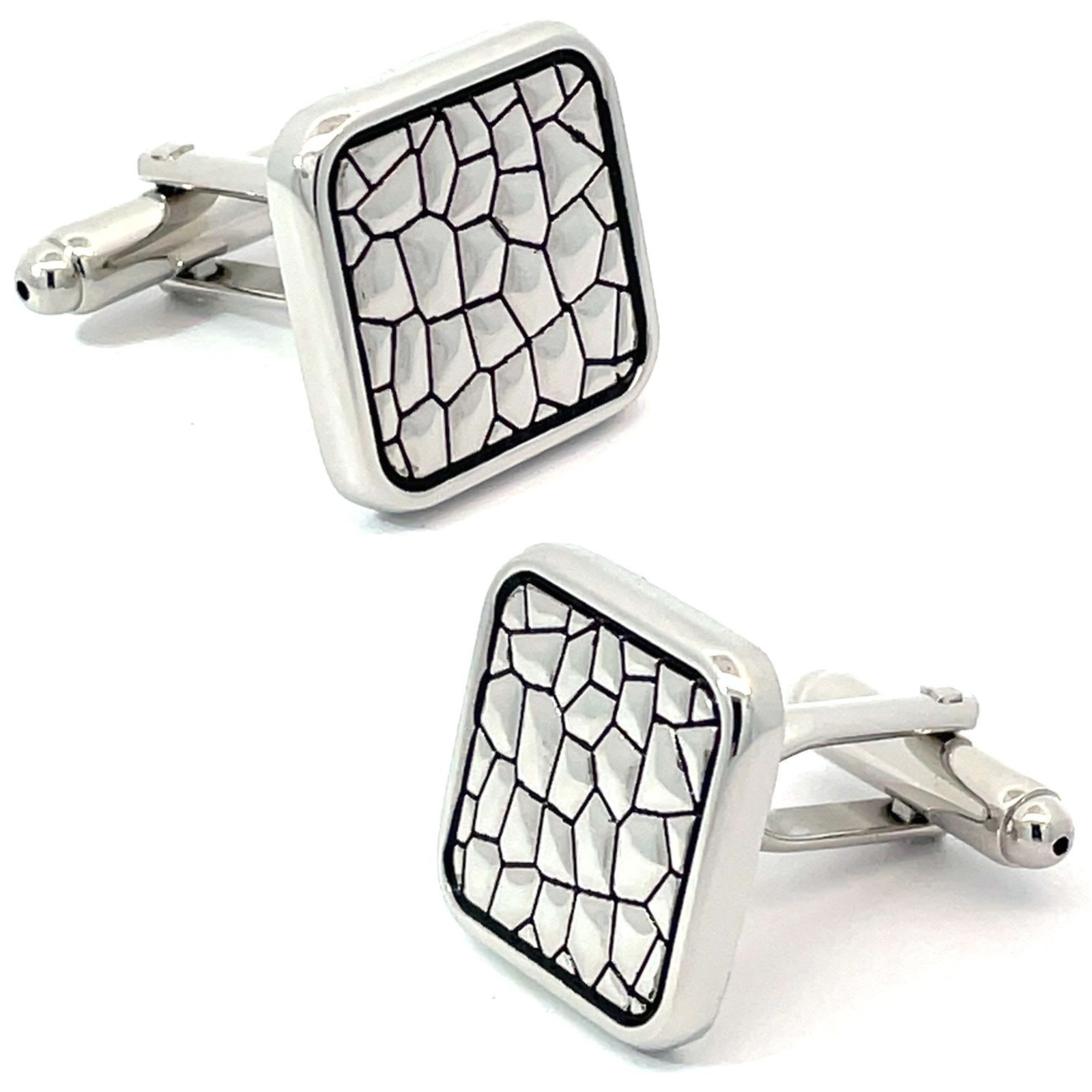 Snake Skin Effect Cufflinks