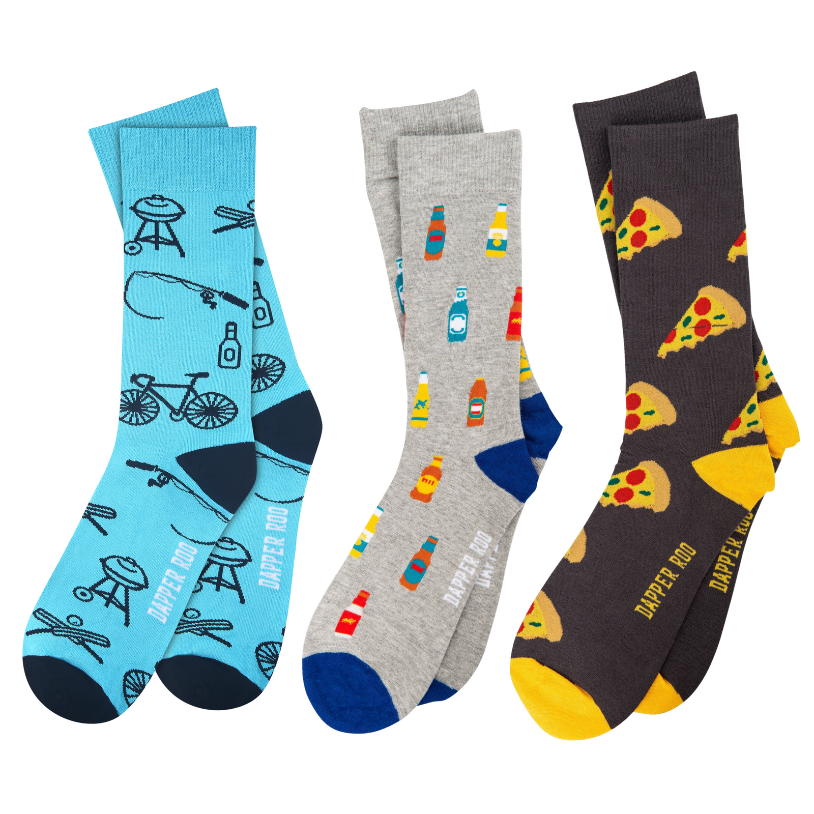 Dad Pizza & Beer Socks Gift Set