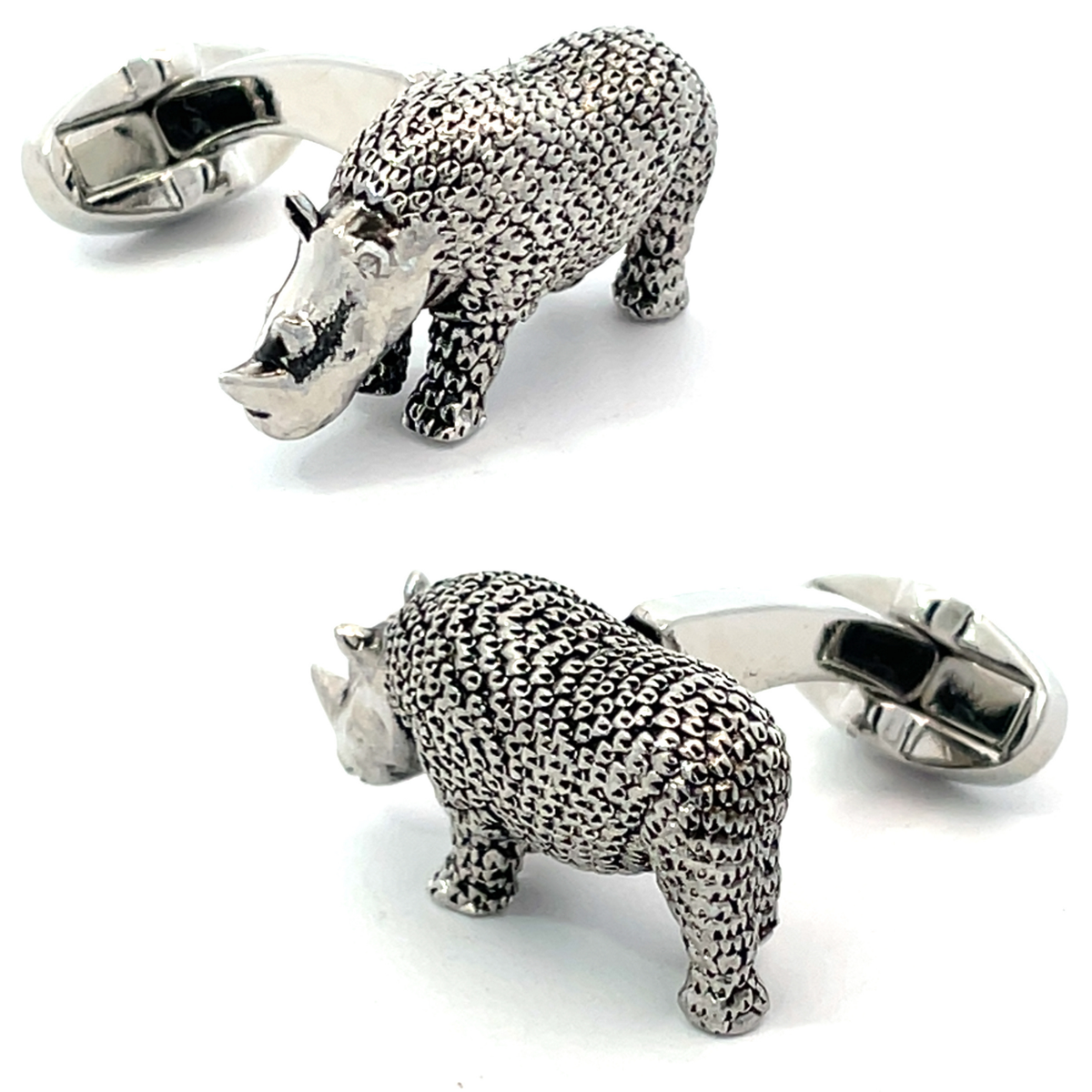 Textured Rhino Cufflinks