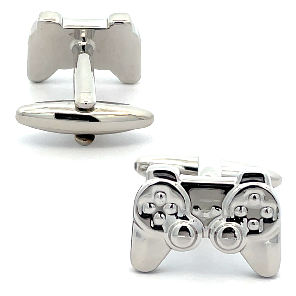 Silver Playstation Controller Cufflinks