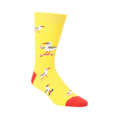 Mens Seaside Seagull Sock