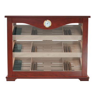 250 CT Bubinga Wooden Double Door Mahogany Lining Cabinet for Cigars