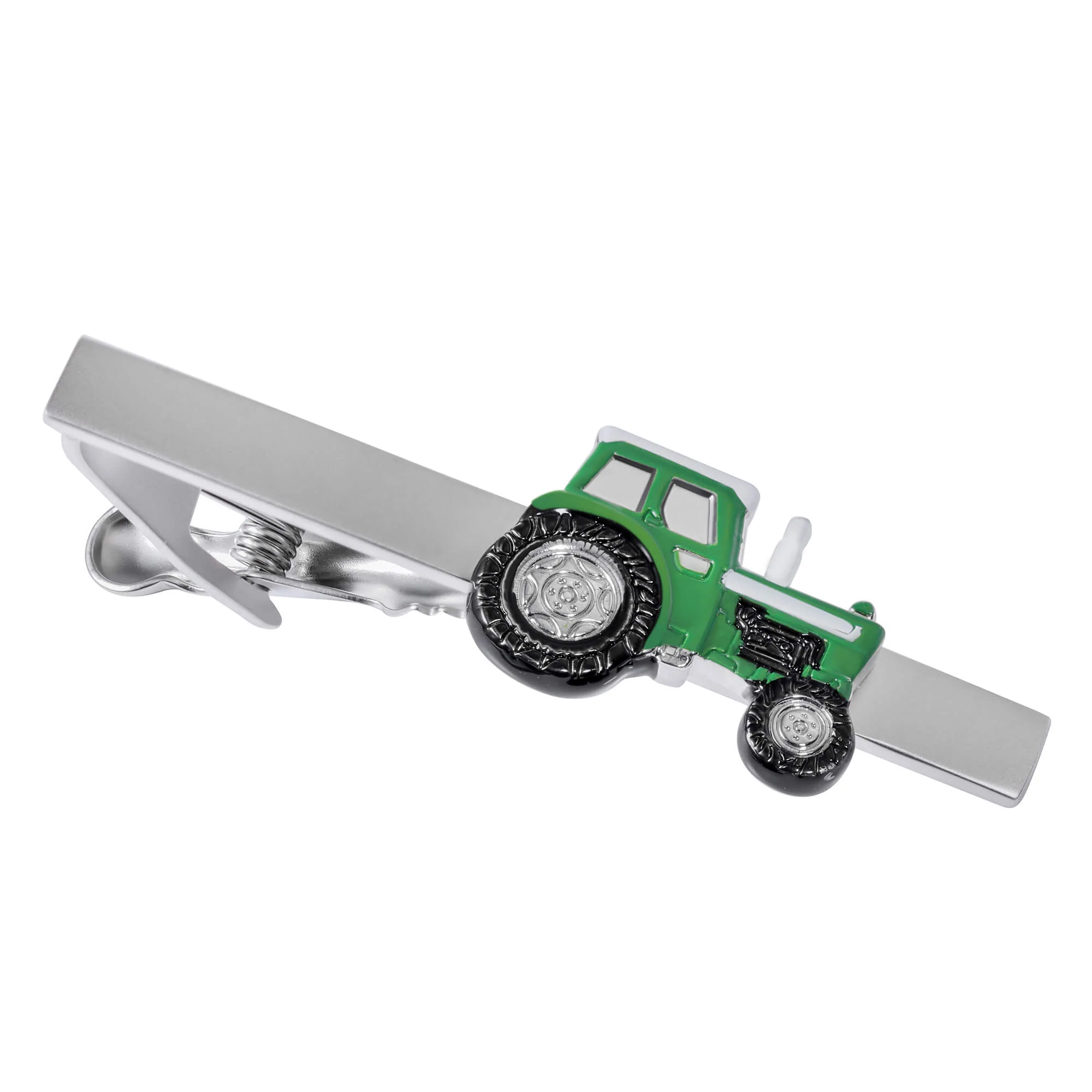 Green Tractor Tie Clip