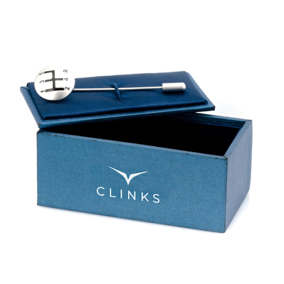 Gear Shift Stick Pin Silver