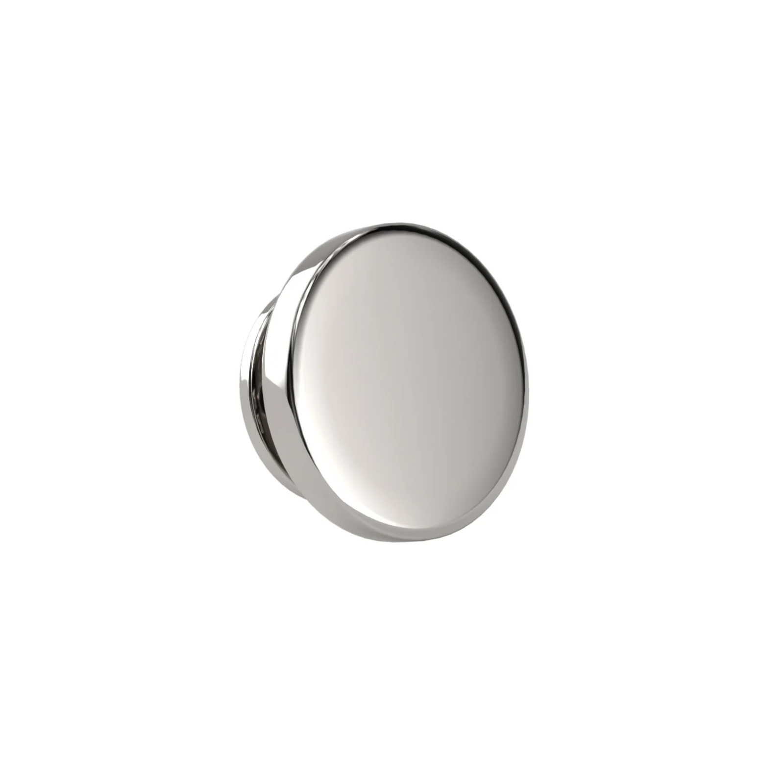Round Silver Engravable Lapel Pin