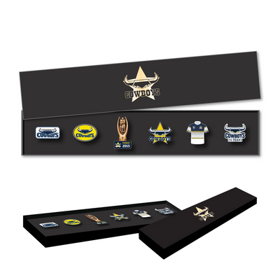 North Queensland Cowboys Logo NRL Pin Set