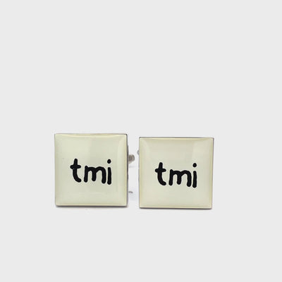Text Speak Cufflinks: tmi