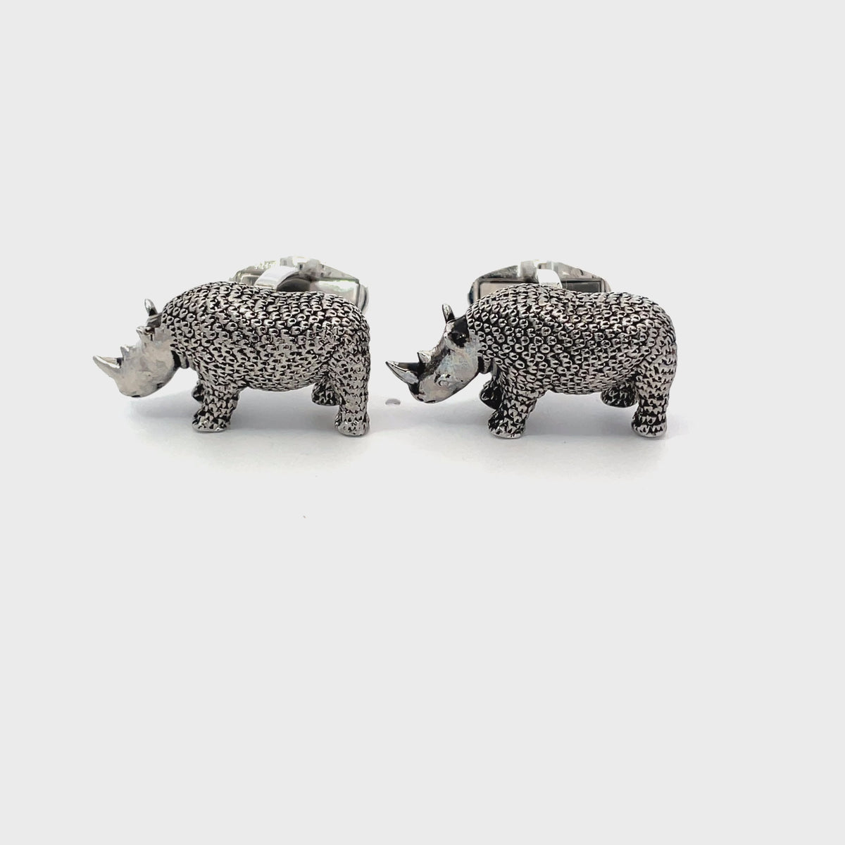 Textured Rhino Cufflinks