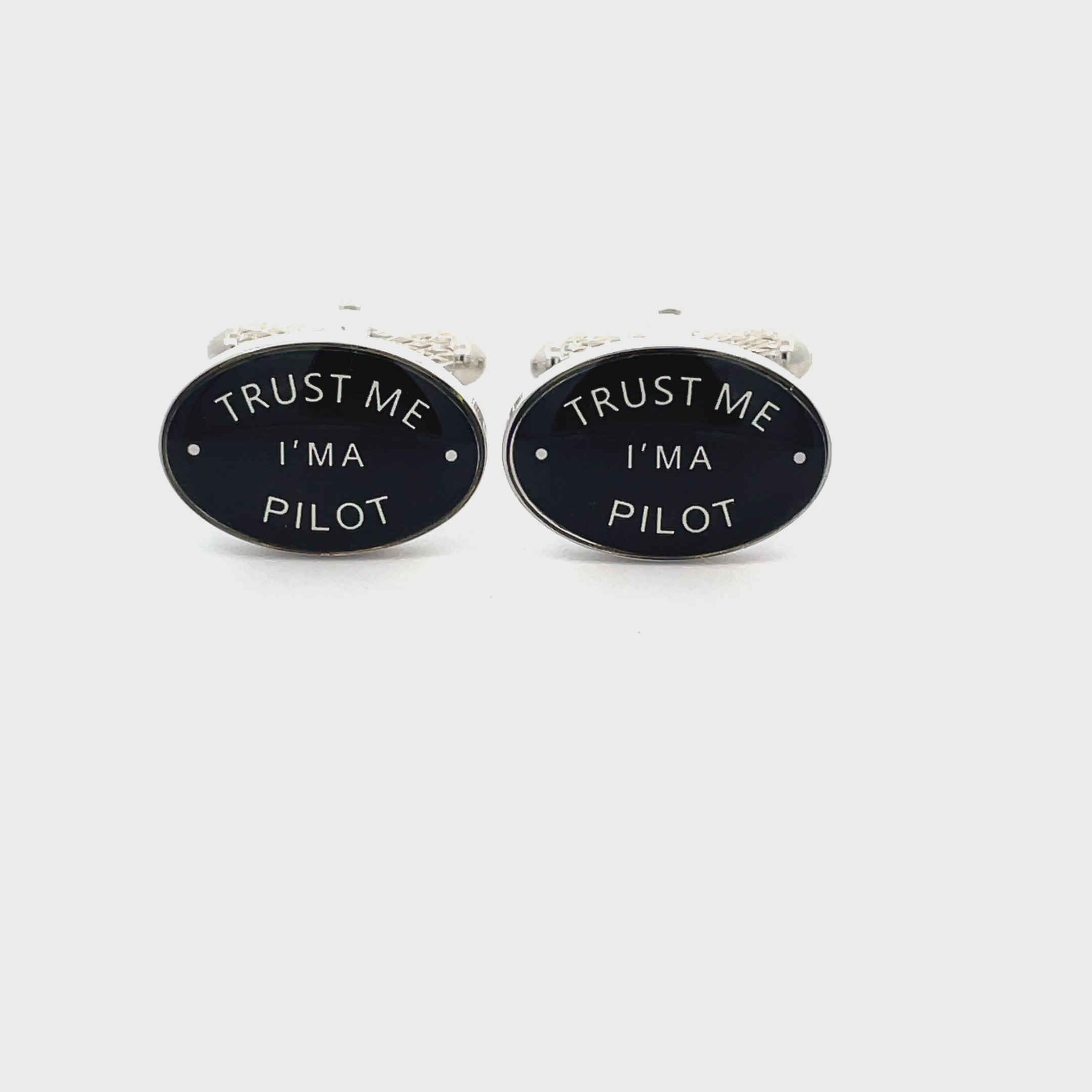 Trust Me I'm a Pilot Cufflinks