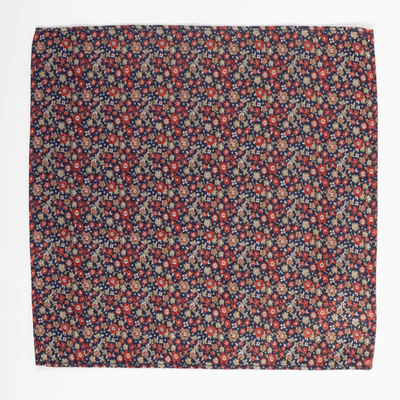 Firecracker Garden Floral Pocket Square
