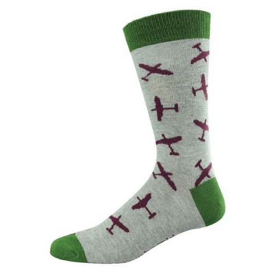 Mens Ditsy Plane Sock