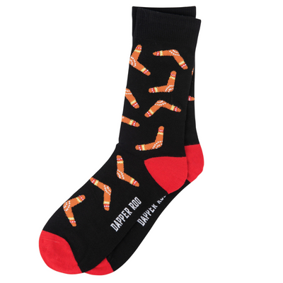 Life is Like a Boomerang Bamboo Socks by Dapper Roo