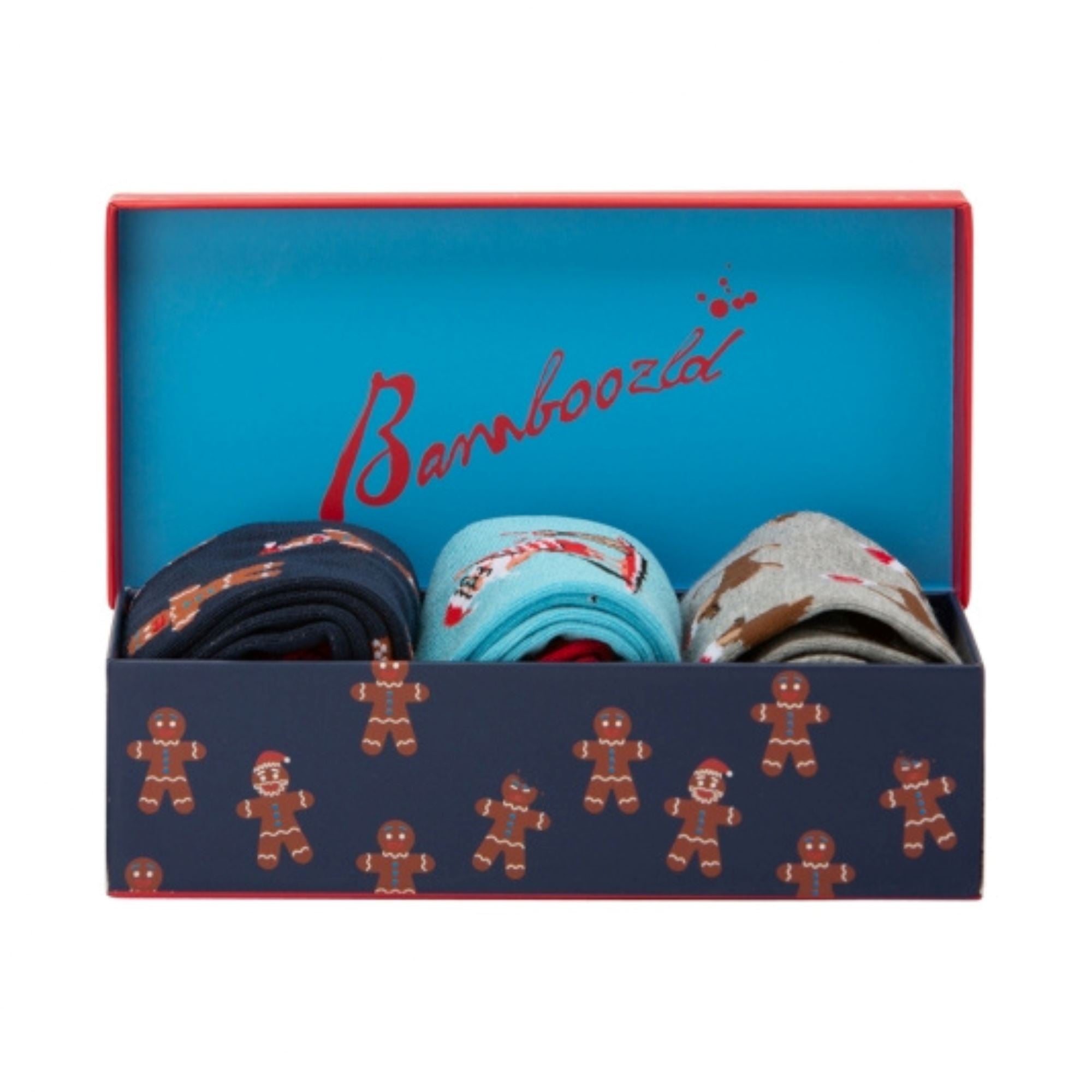 Men's Chrissy Cheer 3pk Gift Box Socks Bamboozld 