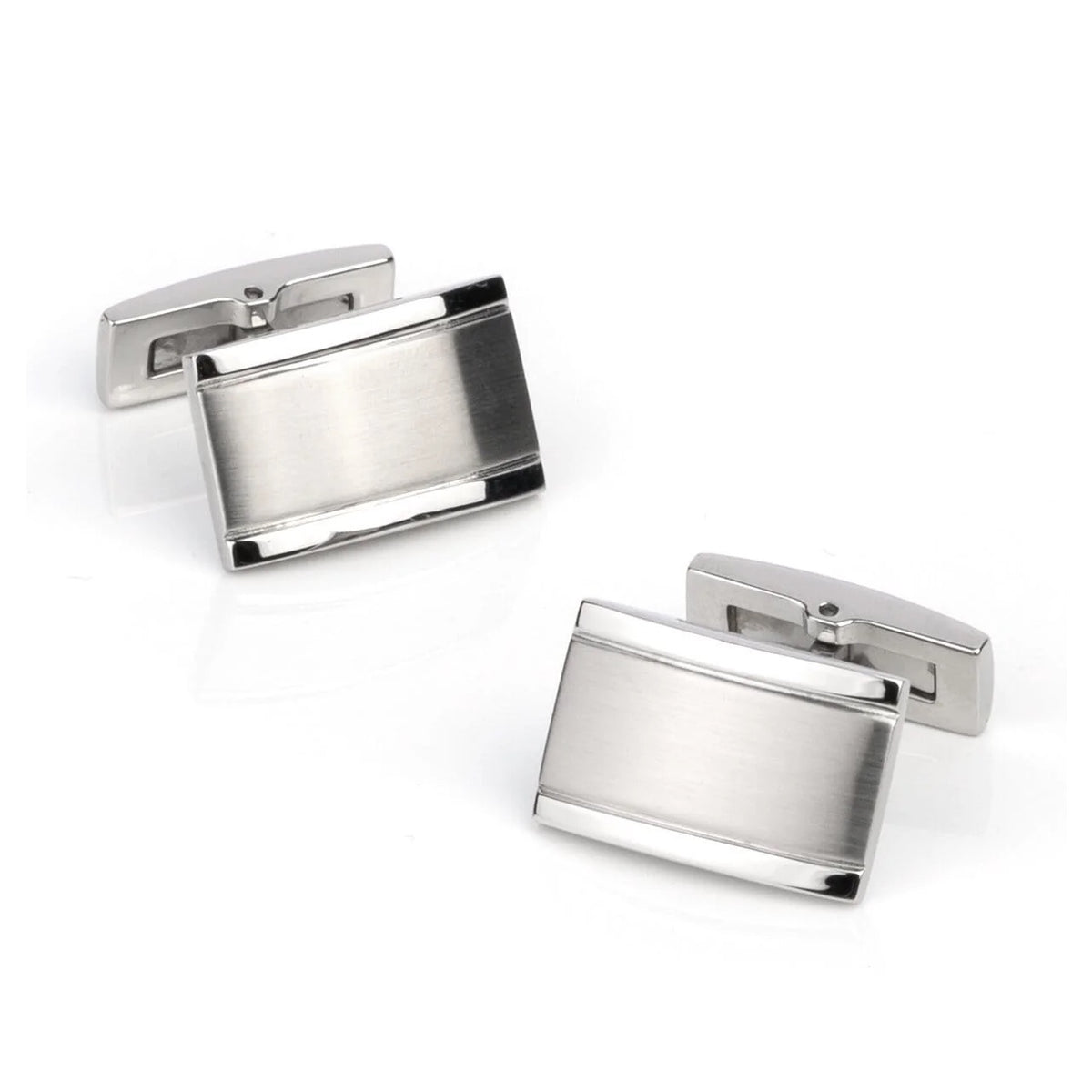 Classic Curve Silver Cufflinks Classic & Modern Cufflinks Clinks Australia 