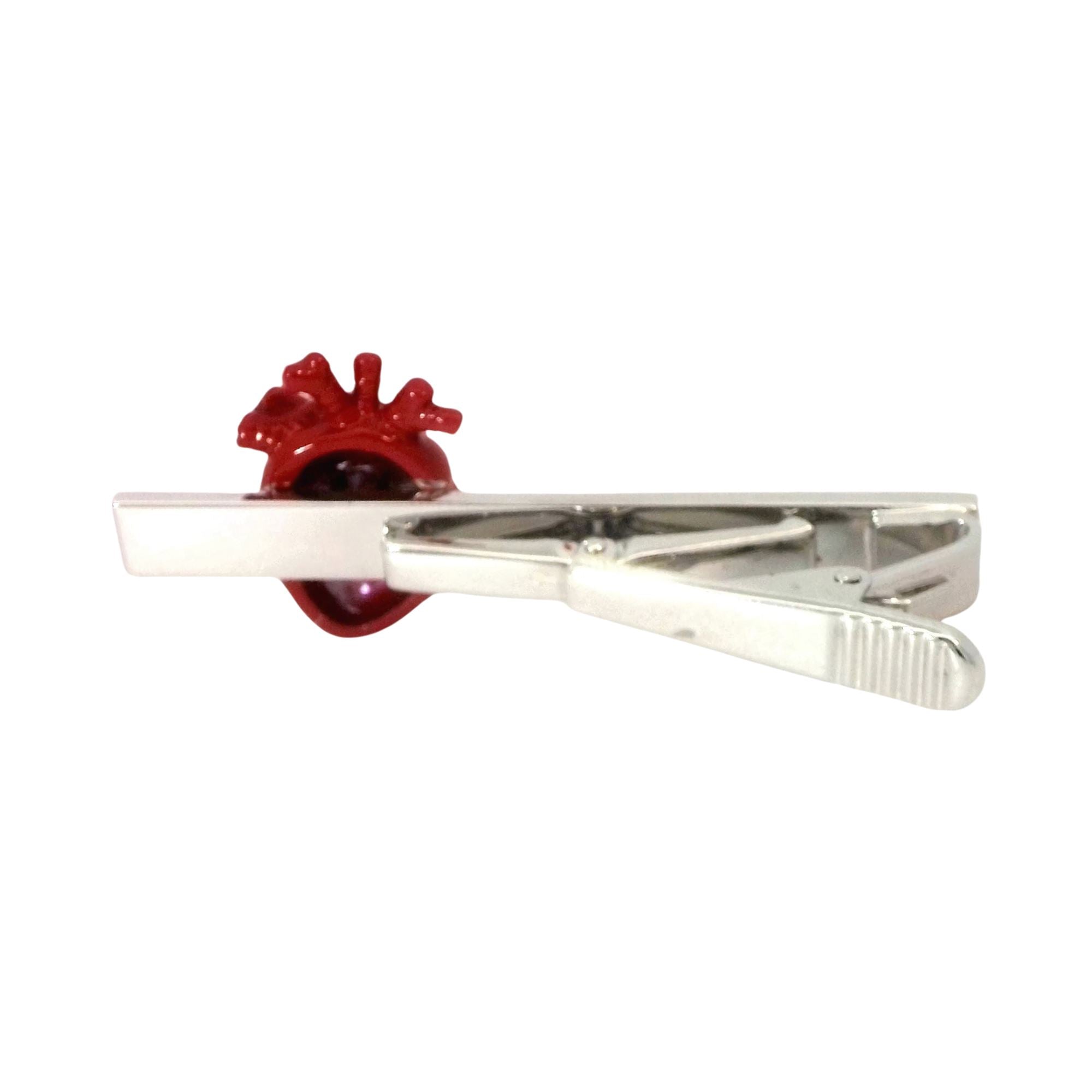 Anatomical Heart Tie Clip Tie Bars Clinks 