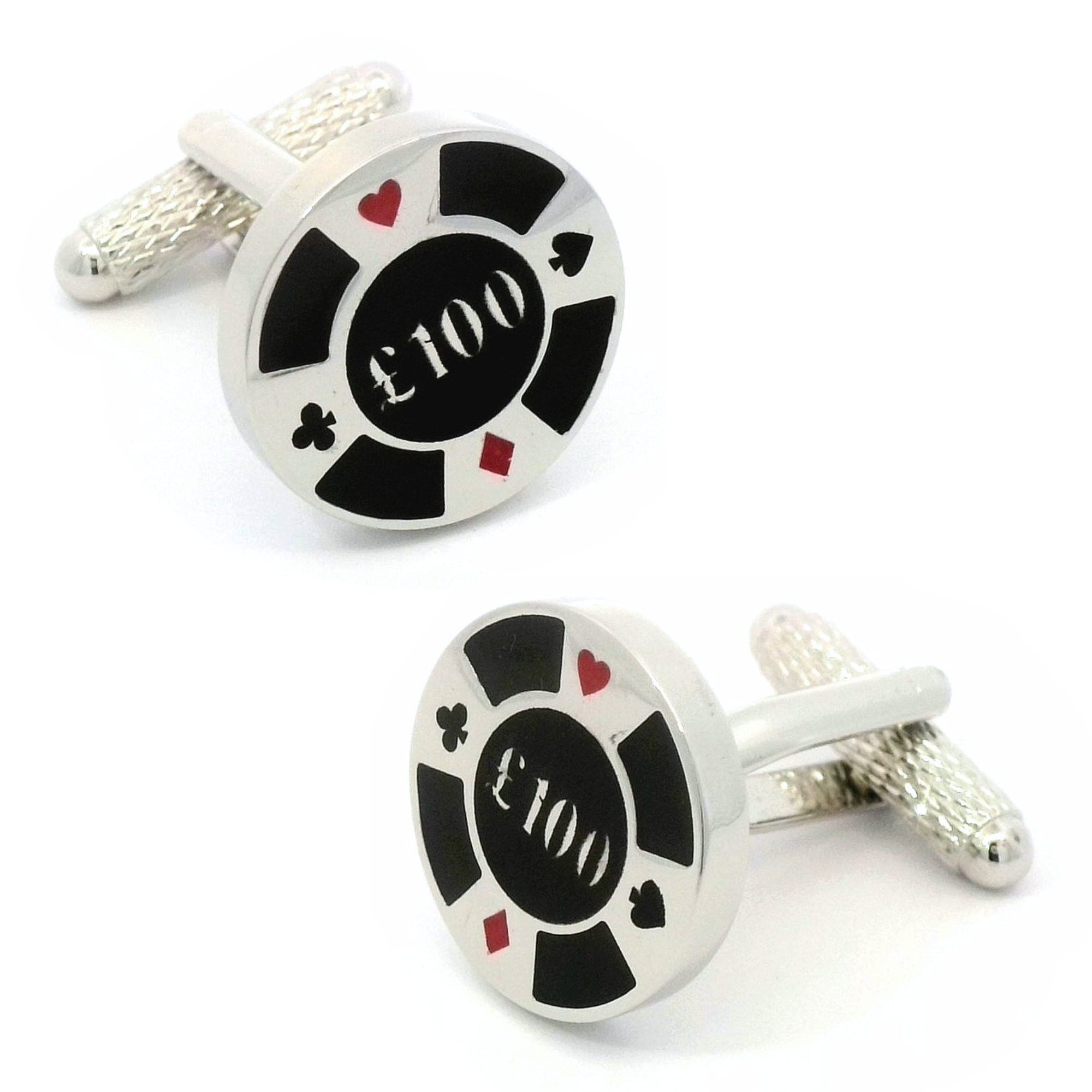 Casino Chips Cufflinks Coloured