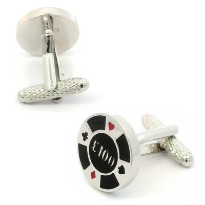 Casino Chips Cufflinks Coloured