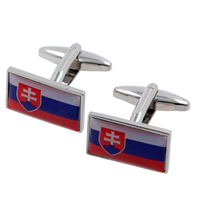 Flag of Slovakia Cufflinks